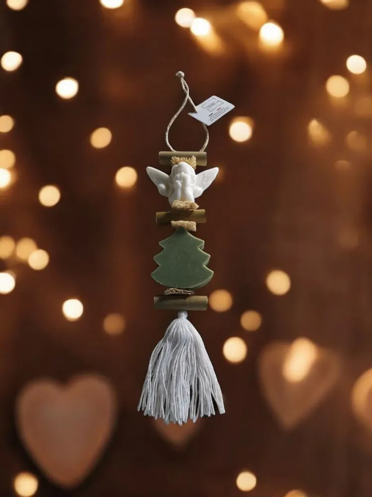 Savons - Tresse 1 Savon Ange Blanc Bergamote et 1 Savon Sapin Vert Senteur Cèdre - FABRIQUE LOMAELLE