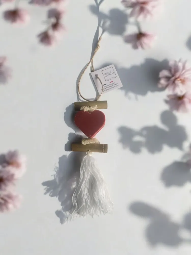 Soaps - Braid 1 Nag Champa Scented Heart Soap - FABRIQUE LOMAELLE