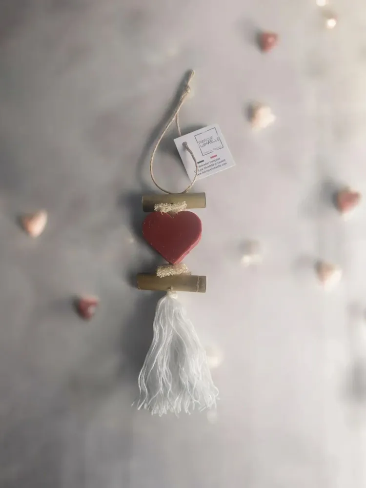 Soaps - Braid 1 Nag Champa Scented Heart Soap - FABRIQUE LOMAELLE