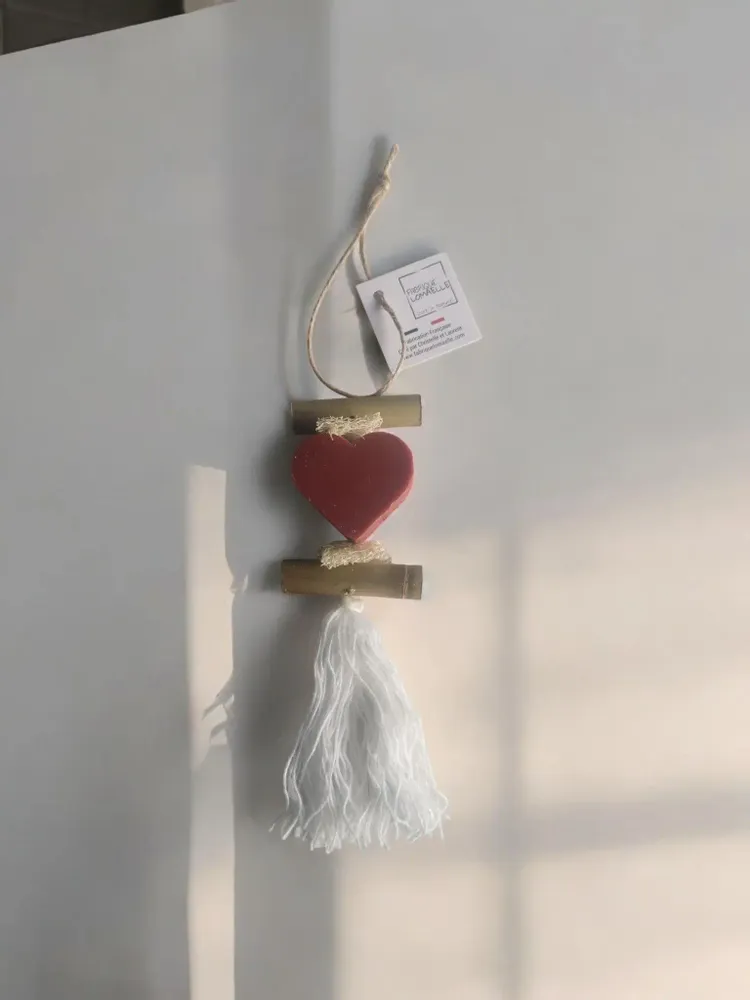 Soaps - Braid 1 Nag Champa Scented Heart Soap - FABRIQUE LOMAELLE