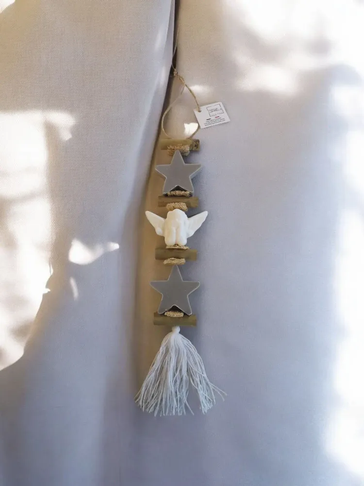 Savons - tresse 1 Savon Etoile Grise et 1 Savon Ange Bergamote 1 Savon Etoile Grise - FABRIQUE LOMAELLE