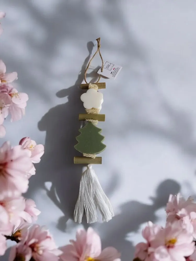 Savons - Tresse 1 Savon Fleur Bergamote 1 Savon Sapin Vert - FABRIQUE LOMAELLE