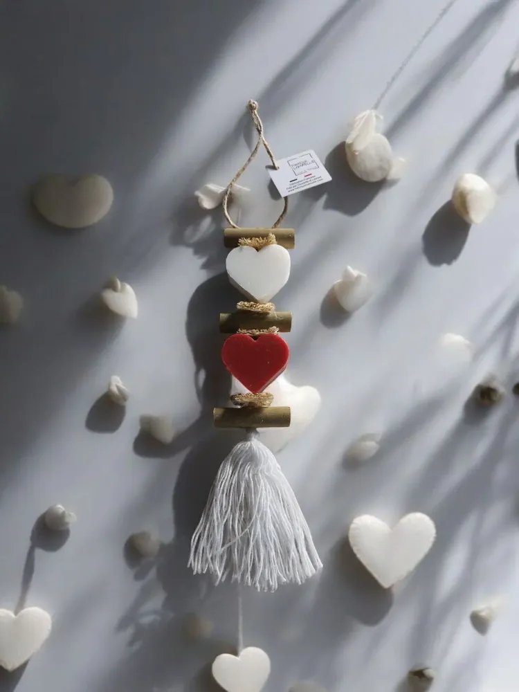 Savons - Tresse 1 Savon Cœur Bergamote et 1 Savon Cœur Fruit Rouge - FABRIQUE LOMAELLE