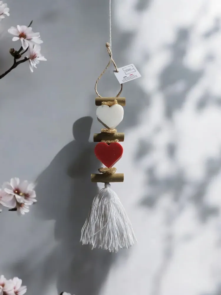 Savons - Tresse 1 Savon Cœur Bergamote et 1 Savon Cœur Fruit Rouge - FABRIQUE LOMAELLE