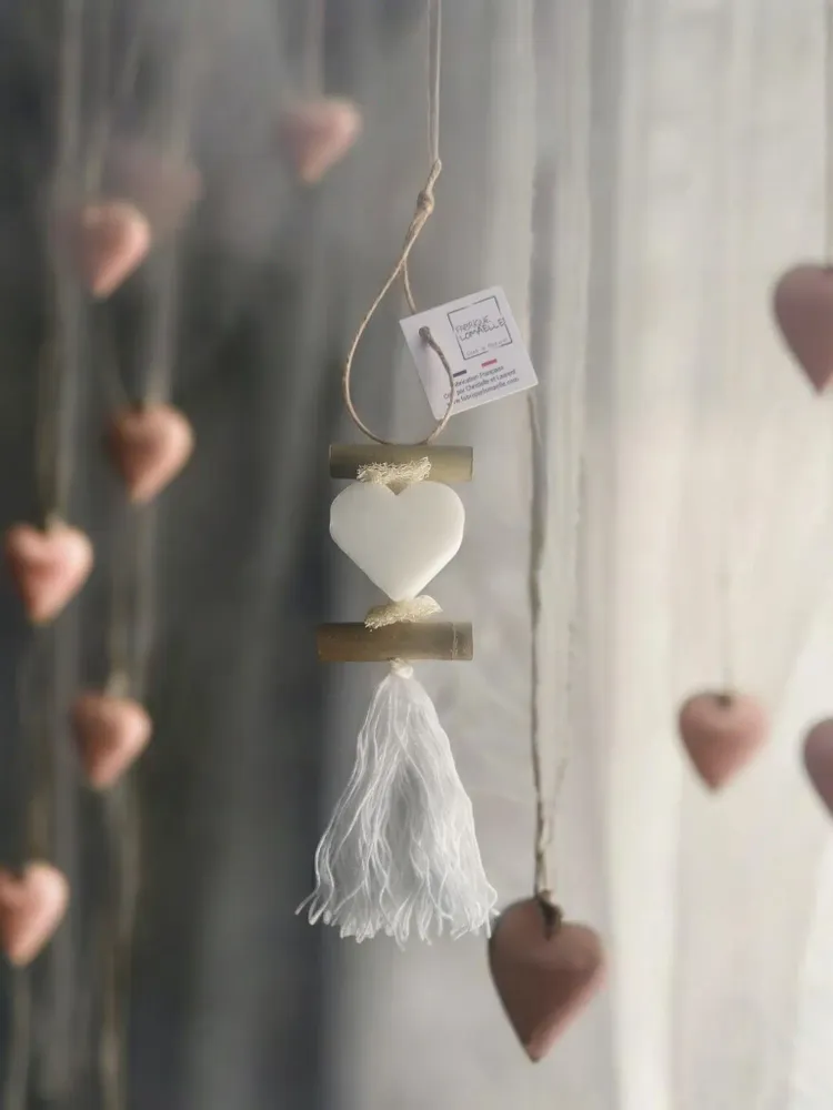 Savons - Tresse 1 Savon Cœur Parfumé Bergamote - FABRIQUE LOMAELLE