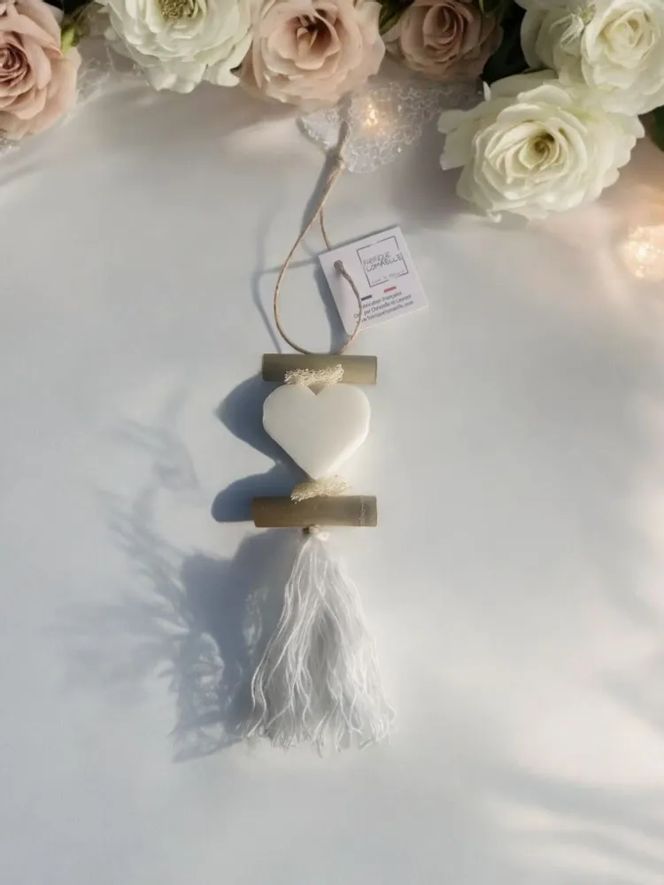 Savons - Tresse 1 Savon Cœur Parfumé Bergamote - FABRIQUE LOMAELLE