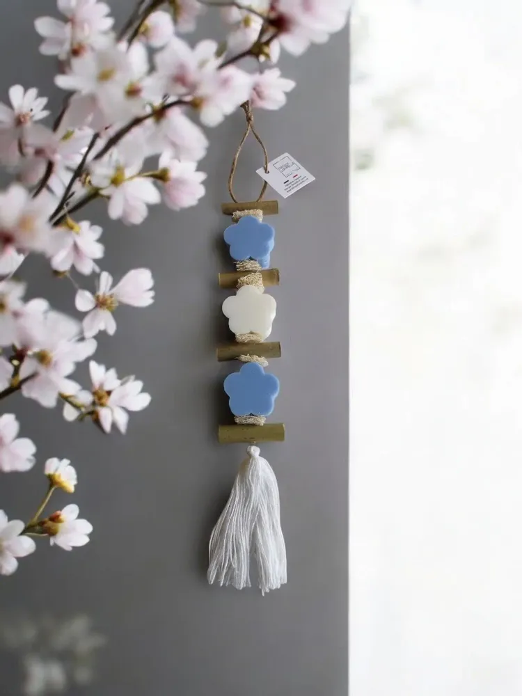 Savons - Tresse 1 Savon Fleur Ecume et 1 Savon Fleur Bergamote 1 Savon Fleur Ecume - FABRIQUE LOMAELLE