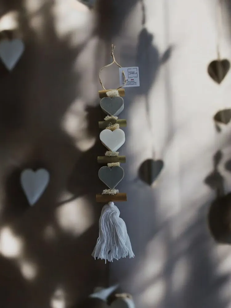 Soaps - braid 1 Grey Heart Opium Soap and 1 Bergamot Soap 1 Grey Heart Opium Soap - FABRIQUE LOMAELLE