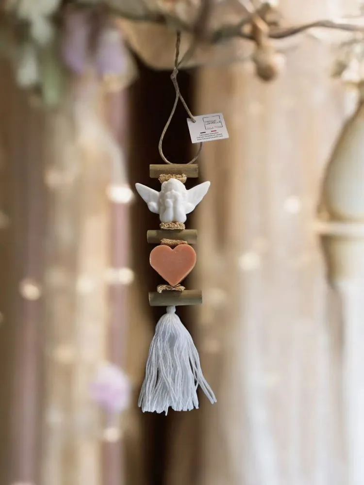 Savons - Tresse 1 Savon Ange Bergamote et 1 Savon Cœur Fleur d'Oranger - FABRIQUE LOMAELLE