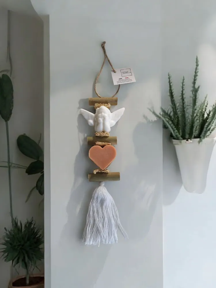 Savons - Tresse 1 Savon Ange Bergamote et 1 Savon Cœur Fleur d'Oranger - FABRIQUE LOMAELLE