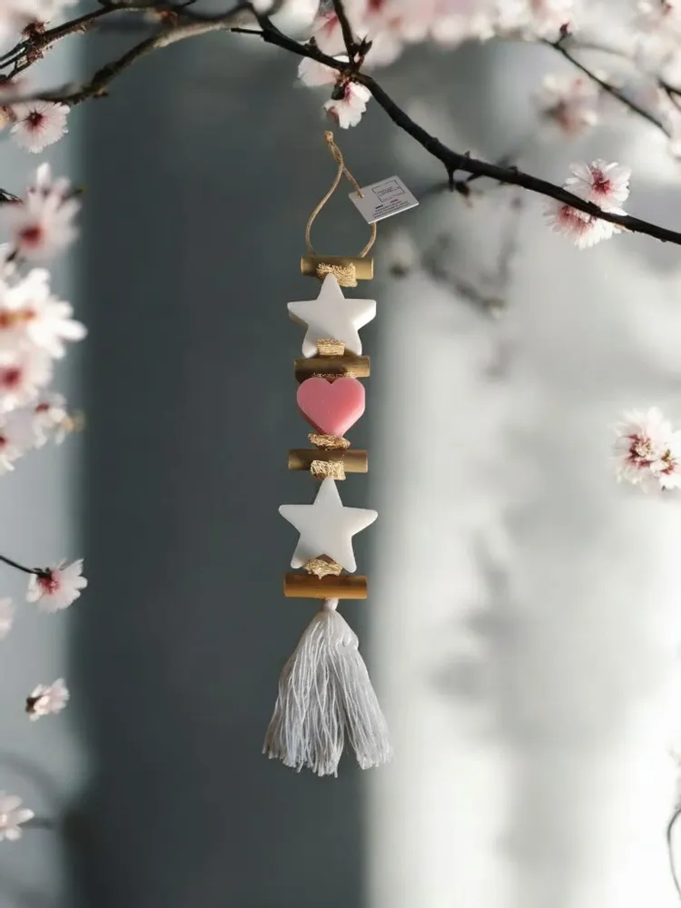 Soaps - braid 1 Bergamot Star Soap and 1 Rose Heart Soap 1 Bergamot Star Soap - FABRIQUE LOMAELLE