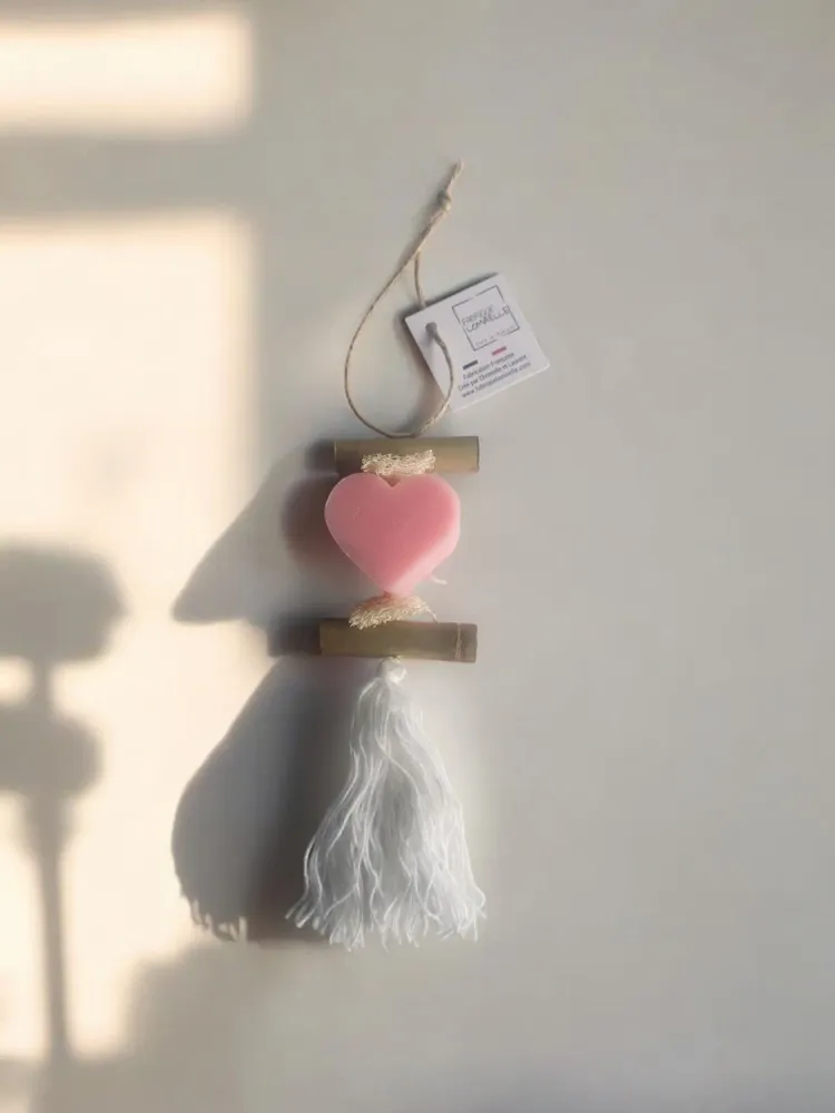 Soaps - Braid 1 Pink Heart Soap - FABRIQUE LOMAELLE