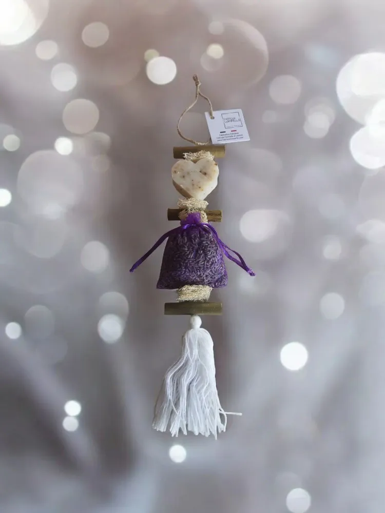 Savons - Tresse 1 Sachet de Lavandin 1 Cœur Lavande Fleur - FABRIQUE LOMAELLE