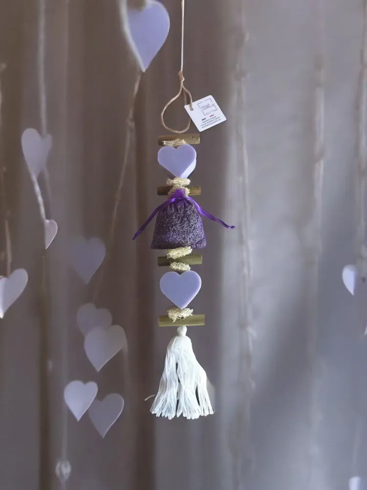 Soaps - Braid, 1 lavender heart, 1 sachet of lavandin, 1 lavender heart - FABRIQUE LOMAELLE