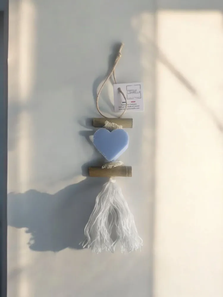 Soaps - Braid 1 Foamy Heart-Shaped Scented Soap - FABRIQUE LOMAELLE