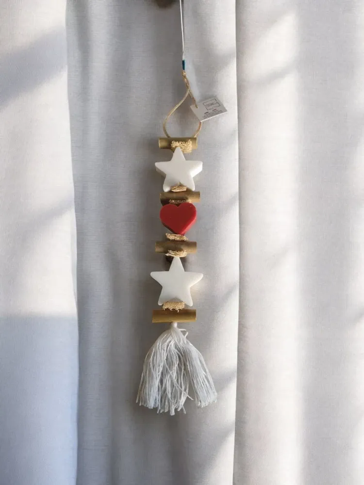 Savons - tresse 1 Savon Etoile Bergamote et 1 Savon Cœur Fruit Rouge 1 Savon Etoile Bergamote - FABRIQUE LOMAELLE