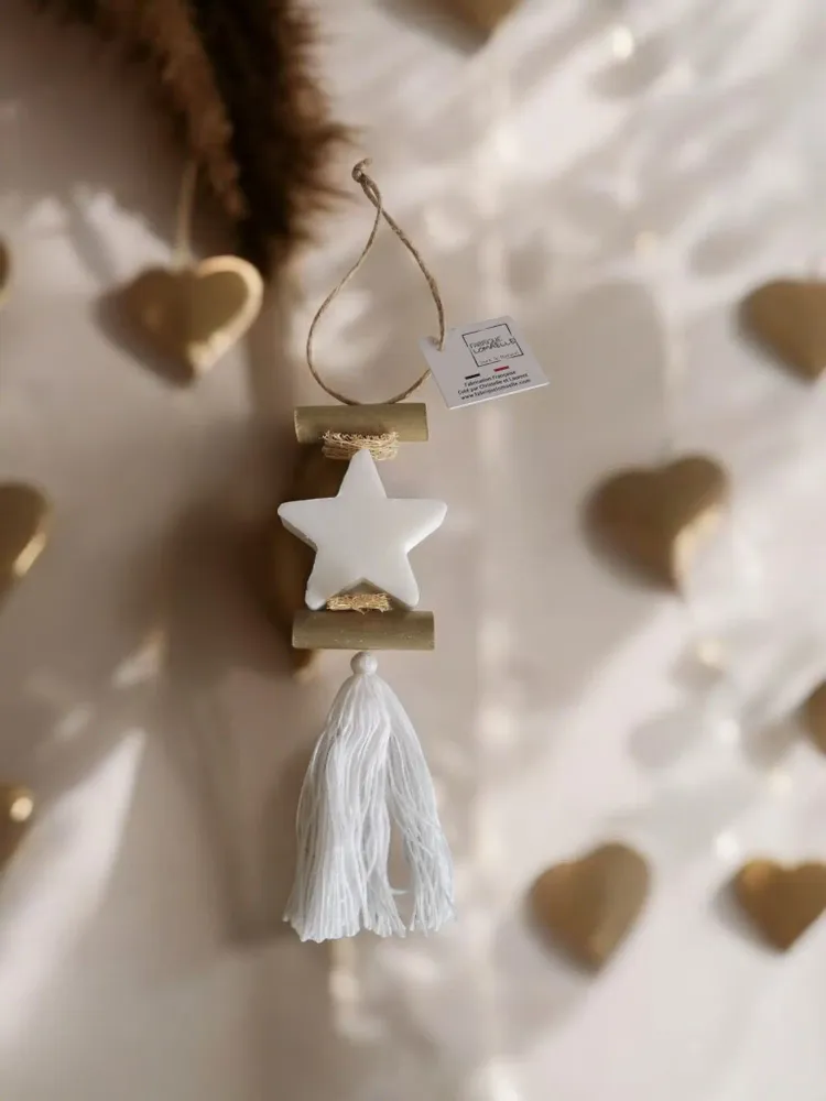 Savons - Tresse 1 savon étoile blanche Bergamote - FABRIQUE LOMAELLE