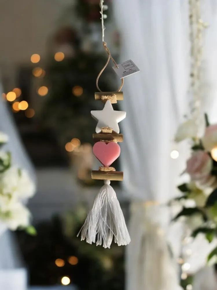 Savons - Tresse 1 Savon Etoile Blanche et 1 Savon Cœur Rose - FABRIQUE LOMAELLE