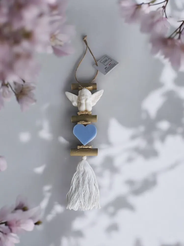 Savons - Tresse 1 Savon Ange et 1 Cœur Ecume - FABRIQUE LOMAELLE