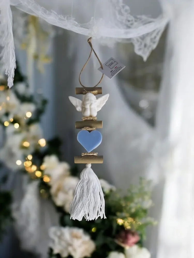 Savons - Tresse 1 Savon Ange et 1 Cœur Ecume - FABRIQUE LOMAELLE