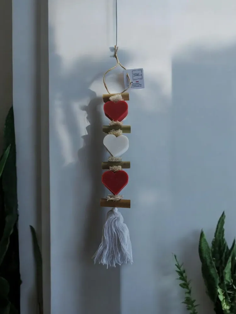 Soaps - Braided 1 Red Fruit Heart Soap 1 Bergamot Heart Soap 1 Red Fruit Heart Soap - FABRIQUE LOMAELLE