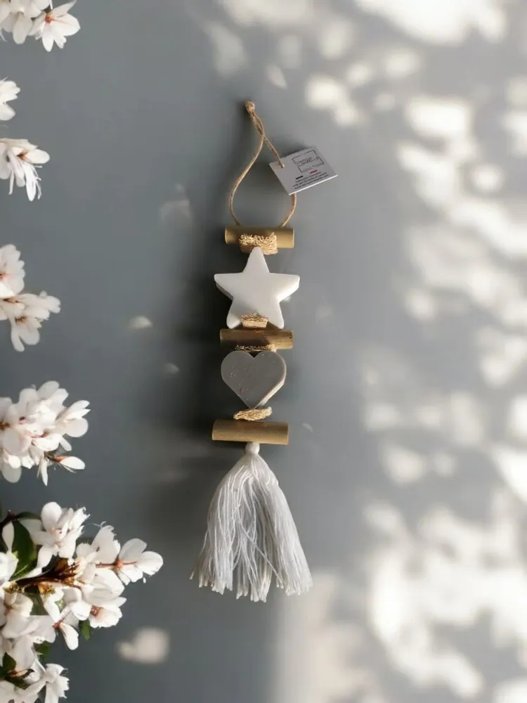 Savons - Tresse 1 Savon Etoile Blanche et 1 Cœur Gris Opium - FABRIQUE LOMAELLE