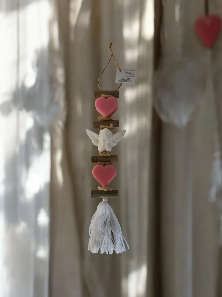 Savons - Tresse 1 Savon Cœur Rose 1 Savon Ange Bergamote 1 Savon Cœur Rose - FABRIQUE LOMAELLE