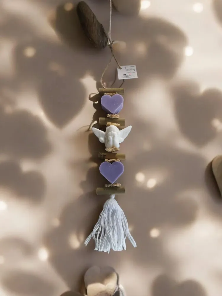 Soaps - braid 1 Lavender Heart Soap and 1 Bergamot Angel Soap 1 Lavender Heart Soap - FABRIQUE LOMAELLE