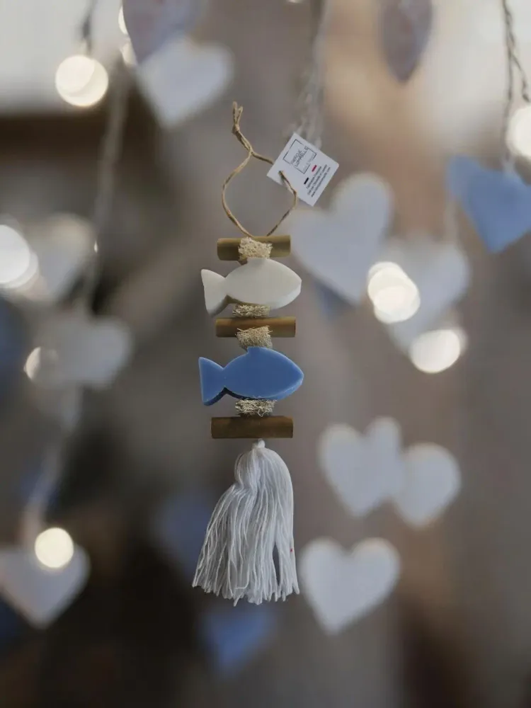 Savons - Tresse 1 Savon Poisson Bergamote 1 Savon Poisson Ecume - FABRIQUE LOMAELLE