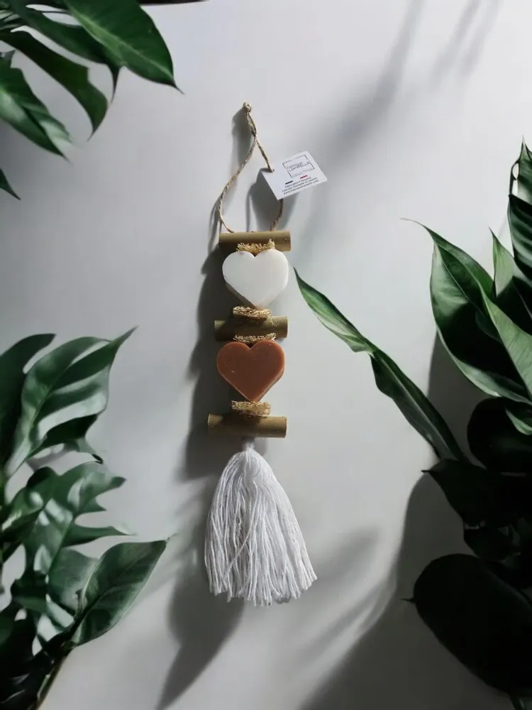 Savons - Tresse 1 Savon Cœur Bergamote et 1 Savon Cœur Nag Champa - FABRIQUE LOMAELLE