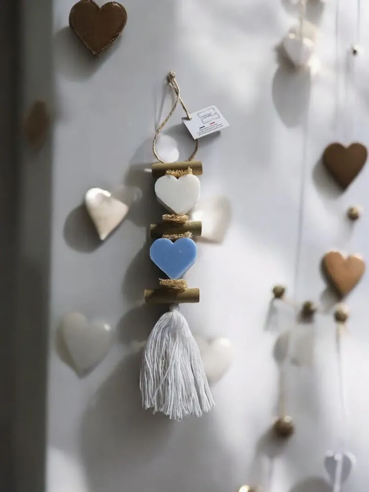 Savons - Tresse 1 Savon Cœur Blanc et 1 Savon Cœur Ecume - FABRIQUE LOMAELLE