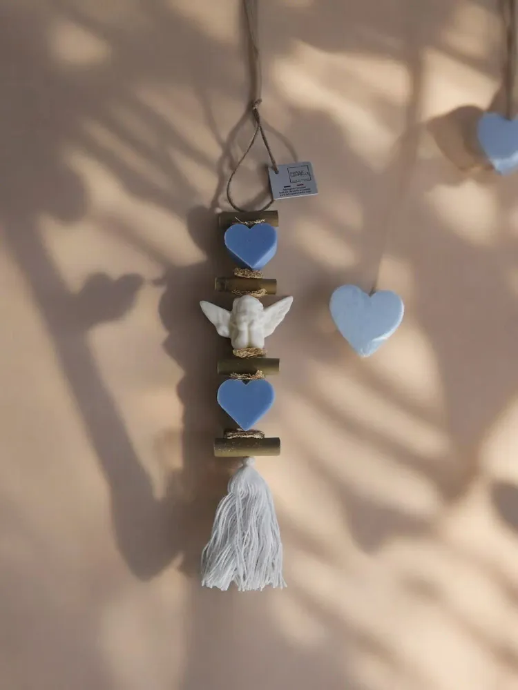 Savons - tresse 1 Savon Cœur Ecume et 1 Savon Ange Bergamote 1 Cœur Ecume - FABRIQUE LOMAELLE