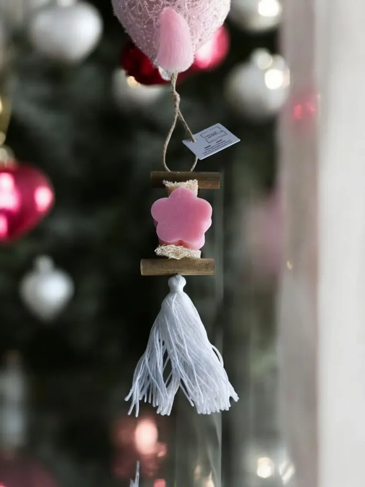 Savons - Tresse 1 Savon Fleur Rose - FABRIQUE LOMAELLE