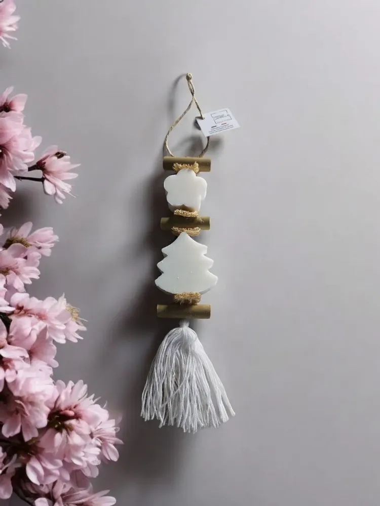 Savons - Tresse 1 Savon Fleur Blanche Bergamote et 1 Savon Sapin Blanc Bergamote - FABRIQUE LOMAELLE