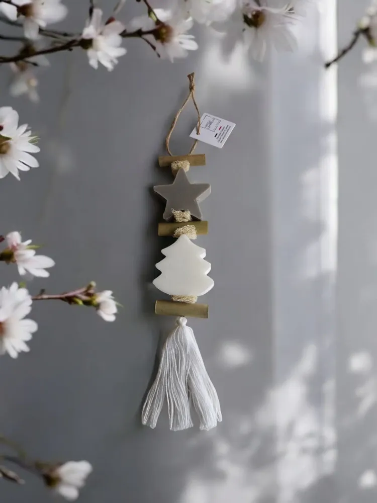 Soaps - Braided 1 Grey Star Opium Soap and 1 White Fir Bergamot Soap - FABRIQUE LOMAELLE