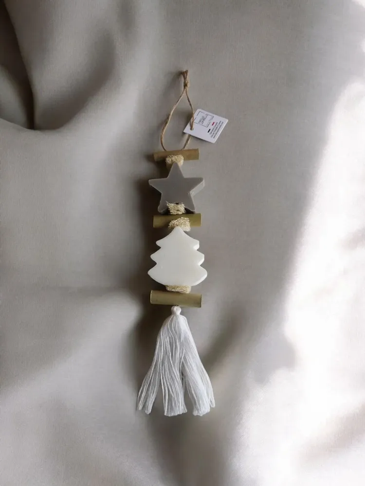 Soaps - Braided 1 Grey Star Opium Soap and 1 White Fir Bergamot Soap - FABRIQUE LOMAELLE