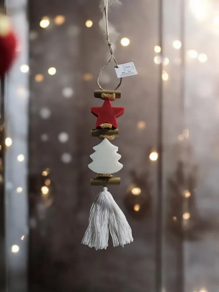 Soaps - Braided soap: 1 Star Red Fruit soap and 1 White Fir Bergamot soap - FABRIQUE LOMAELLE