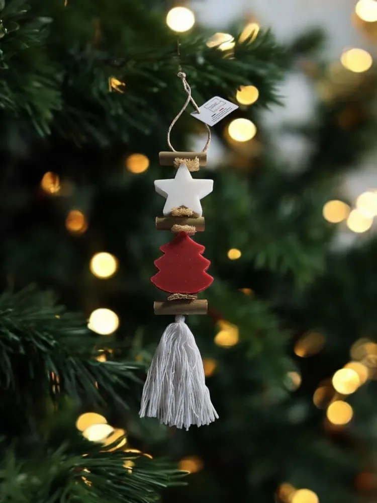 Savons - Tresse 1 Etoile Blanche Bergamote et 1 Savon Sapin Fruit Rouge - FABRIQUE LOMAELLE