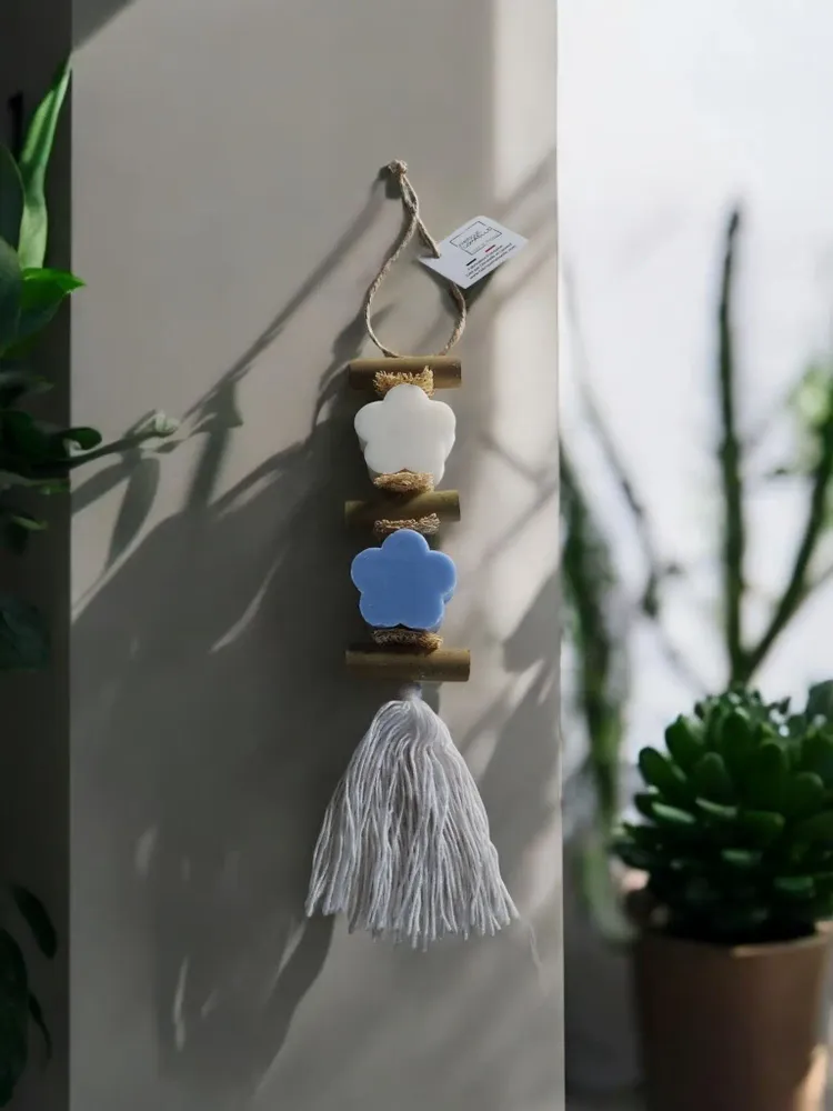 Savons - Tresse 1 Savon Fleur Blanche Bergamote et 1 Savon Fleur Ecume - FABRIQUE LOMAELLE