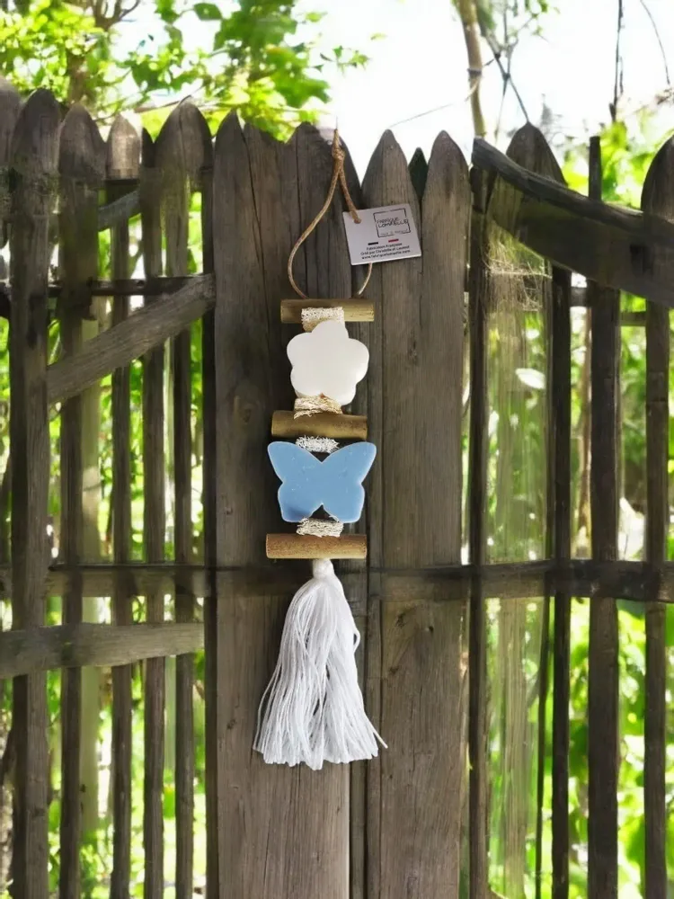 Savons - Tresse 1 Savon Fleur Bergamote et 1 Savon Papillon Bleu Ecume - FABRIQUE LOMAELLE