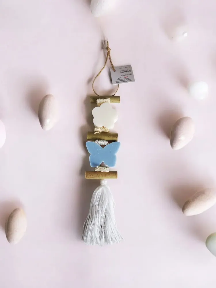 Savons - Tresse 1 Savon Fleur Bergamote et 1 Savon Papillon Bleu Ecume - FABRIQUE LOMAELLE