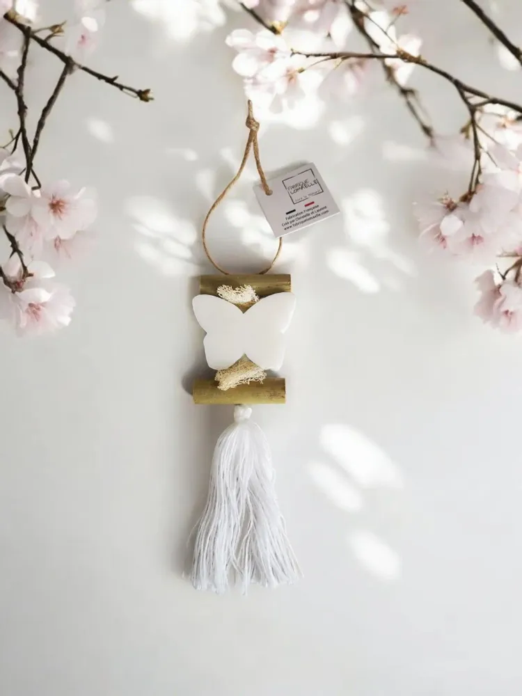 Soaps - Braid 1 White Butterfly Bergamot Soap - FABRIQUE LOMAELLE