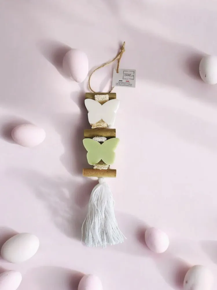 Savons - Tresse 1 Savon Papillon Bergamote et 1 Savon Papillon Verveine - FABRIQUE LOMAELLE