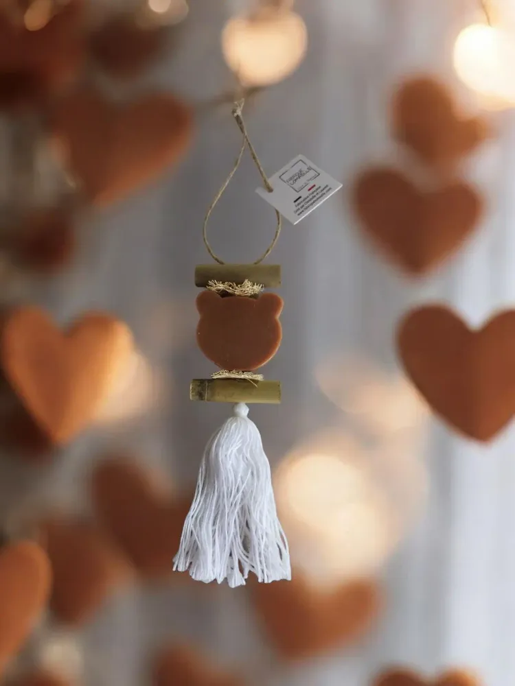 Savons - Tresse 1 savon Tête d'ours Fleur de Coton - FABRIQUE LOMAELLE