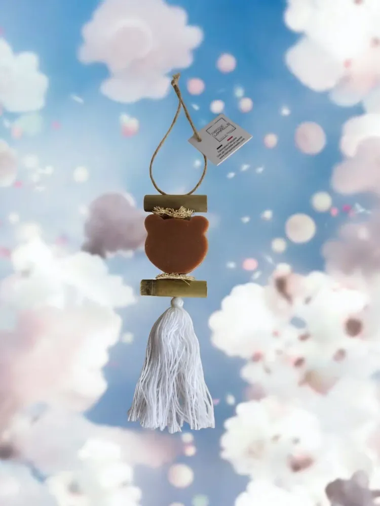 Savons - Tresse 1 savon Tête d'ours Fleur de Coton - FABRIQUE LOMAELLE