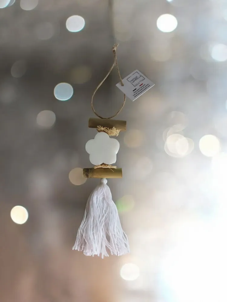 Savons - Tresse 1 savon Fleur Blanche Bergamote - FABRIQUE LOMAELLE