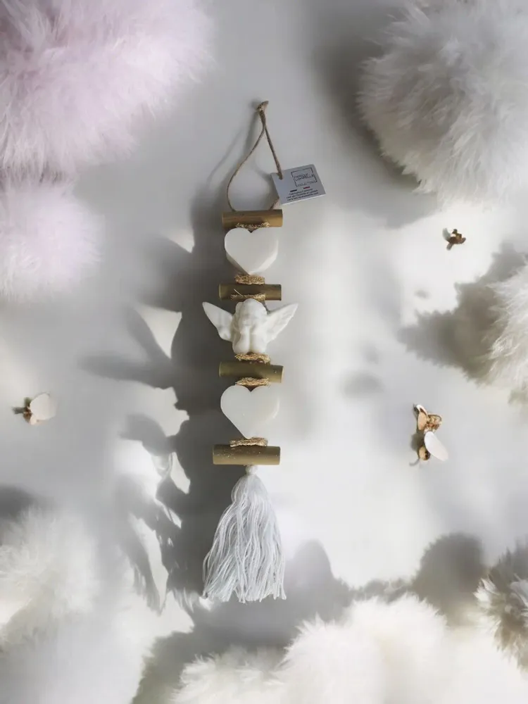 Soaps - braid 1 Bergamot Heart Soap and 1 Angel Soap 1 Bergamot Heart Soap - FABRIQUE LOMAELLE