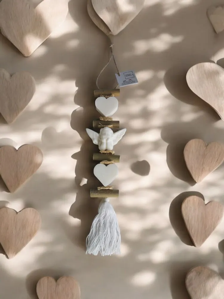 Soaps - braid 1 Bergamot Heart Soap and 1 Angel Soap 1 Bergamot Heart Soap - FABRIQUE LOMAELLE