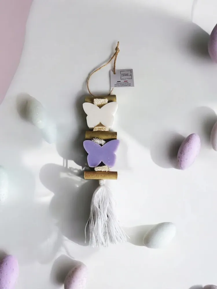 Soaps - braid 1 Butterfly Bergamot Soap 1 Butterfly Lavender Soap - FABRIQUE LOMAELLE