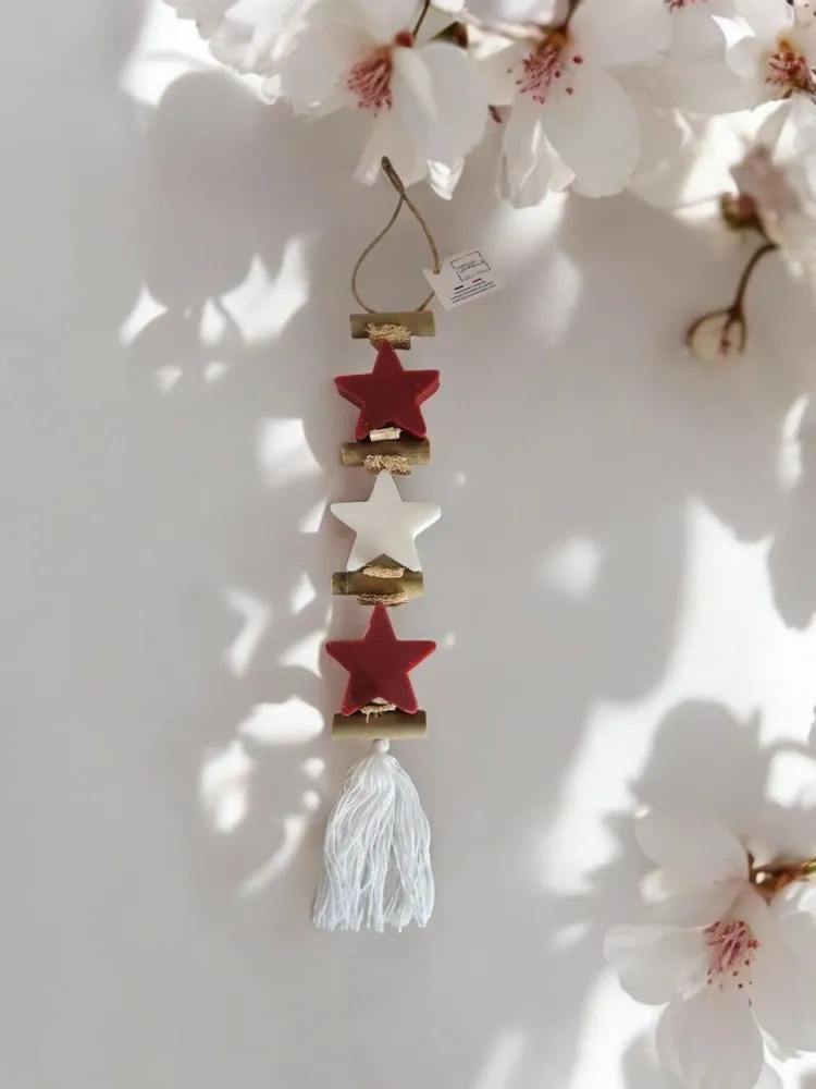 Savons - Tresse 1 Savon Etoile Fruit rouge 1 Savon Etoile Bergamote 1 Savon Etoile Fruit Rouge - FABRIQUE LOMAELLE